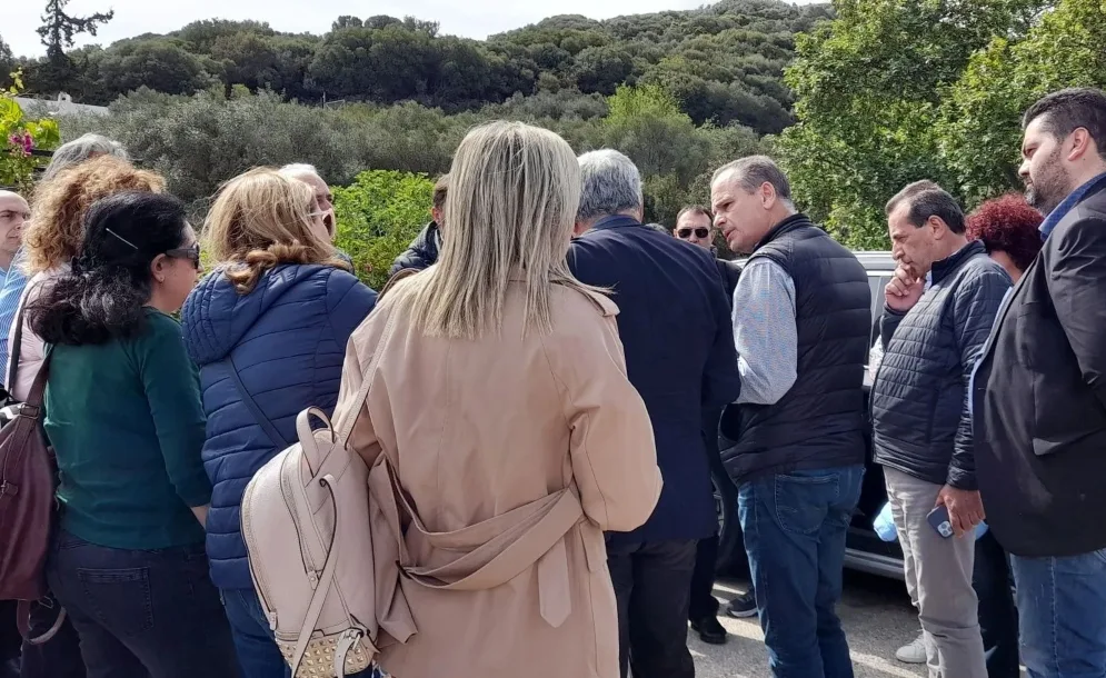 Αυτοψία στα έργα του νέου διεθνούς αερολιμένα Ηρακλείου στο Καστέλλι