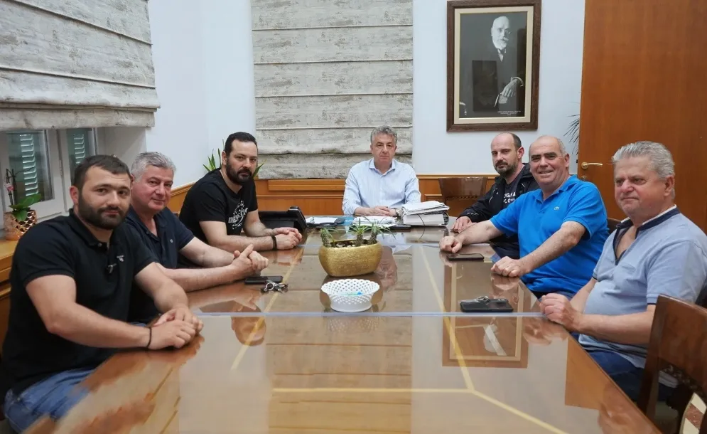 Στον Περιφερειάρχη το νέο Δ.Σ. του Συνδέσμου Κρεοπωλών Ηρακλείου