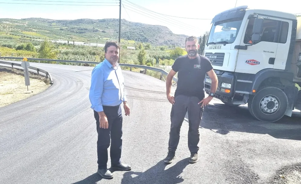 Αυτοψία Ν. Συριγωνάκη στο οδικό έργο «Αγιές Παρασκιές-Καστέλλι»