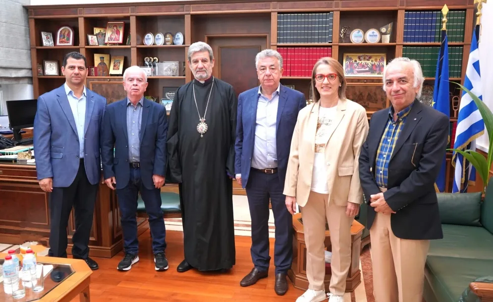 Συνάντηση Αρχιεπισκόπου Αρμενίων με τον Περιφερειάρχη Κρήτης