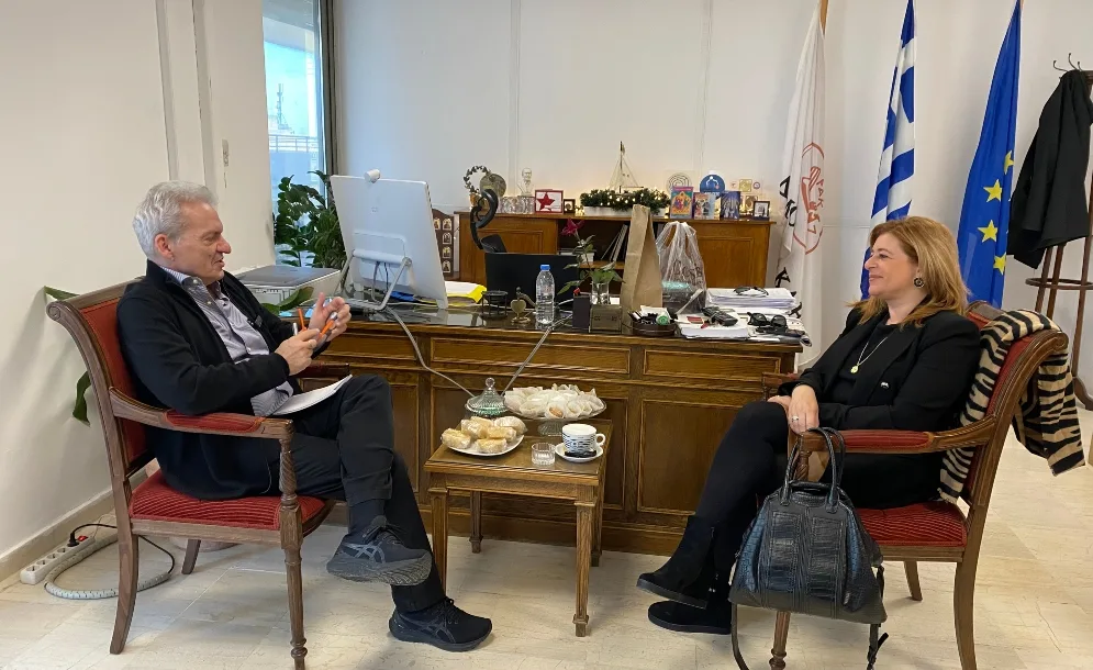 Συνάντηση Αλέξη Καλοκαιρινού - Μαρίας Καναβάκη