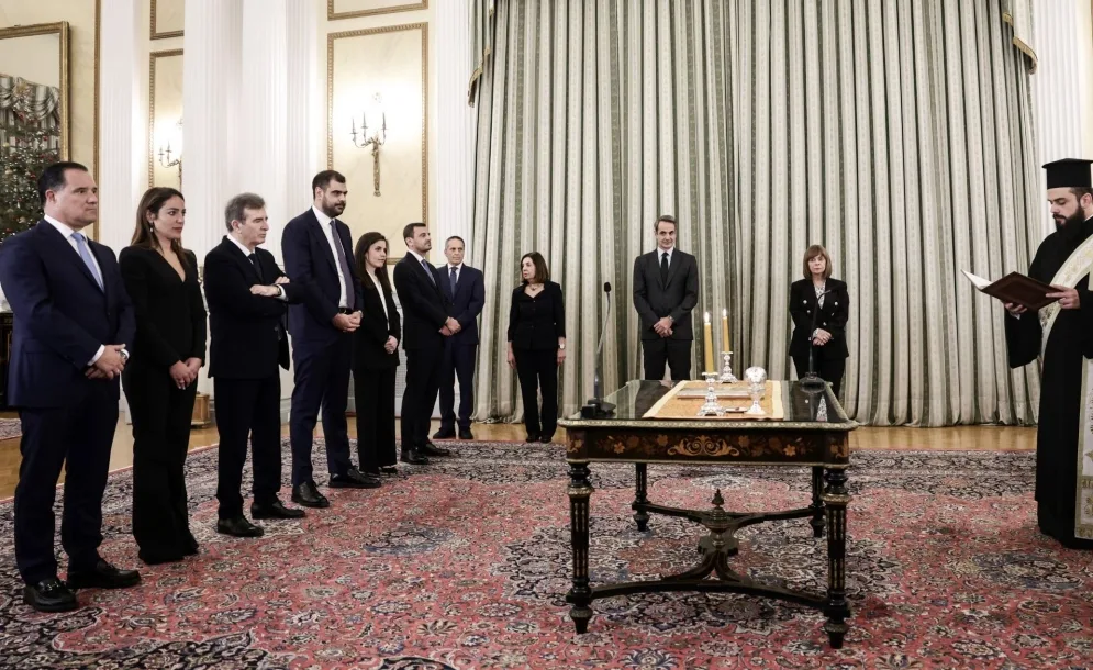 Ορκίστηκαν οι νέοι υπουργοί μετά τον μίνι ανασχηματισμό