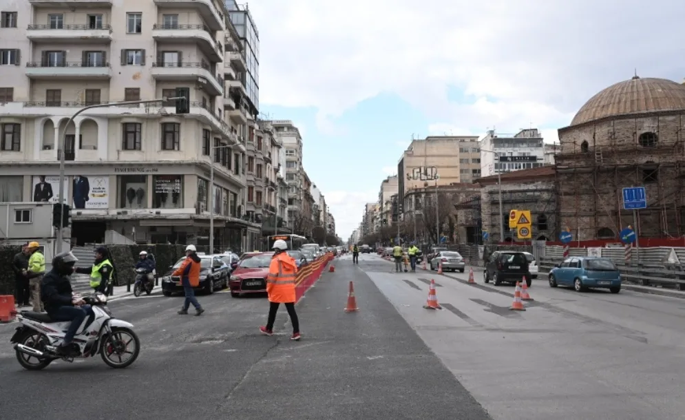 Θεσσαλονίκη: Παραδίδονται πλήρως στην κυκλοφορία οι οδοί Εγνατία και Βενιζέλου