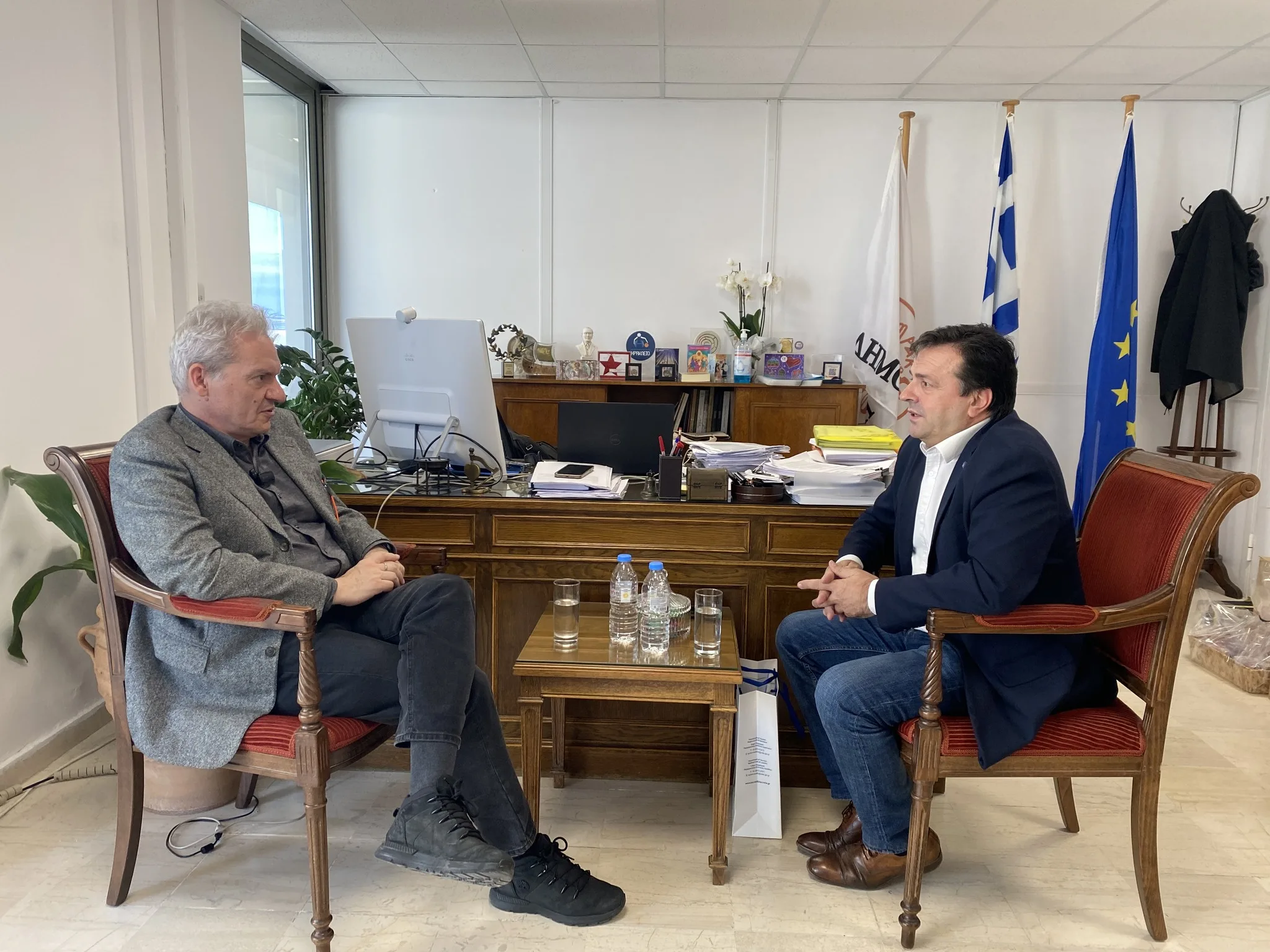 Συνάντηση του Αλέξη Καλοκαιρινού με τον Αντιπεριφερειάρχη Π.Ε. Ηρακλείου Νίκο Συριγωνάκη