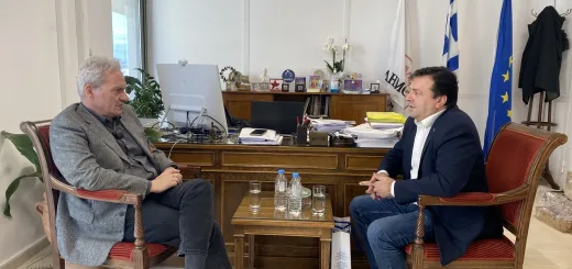 Συνάντηση του Αλέξη Καλοκαιρινού με τον Αντιπεριφερειάρχη Π.Ε. Ηρακλείου Νίκο Συριγωνάκη