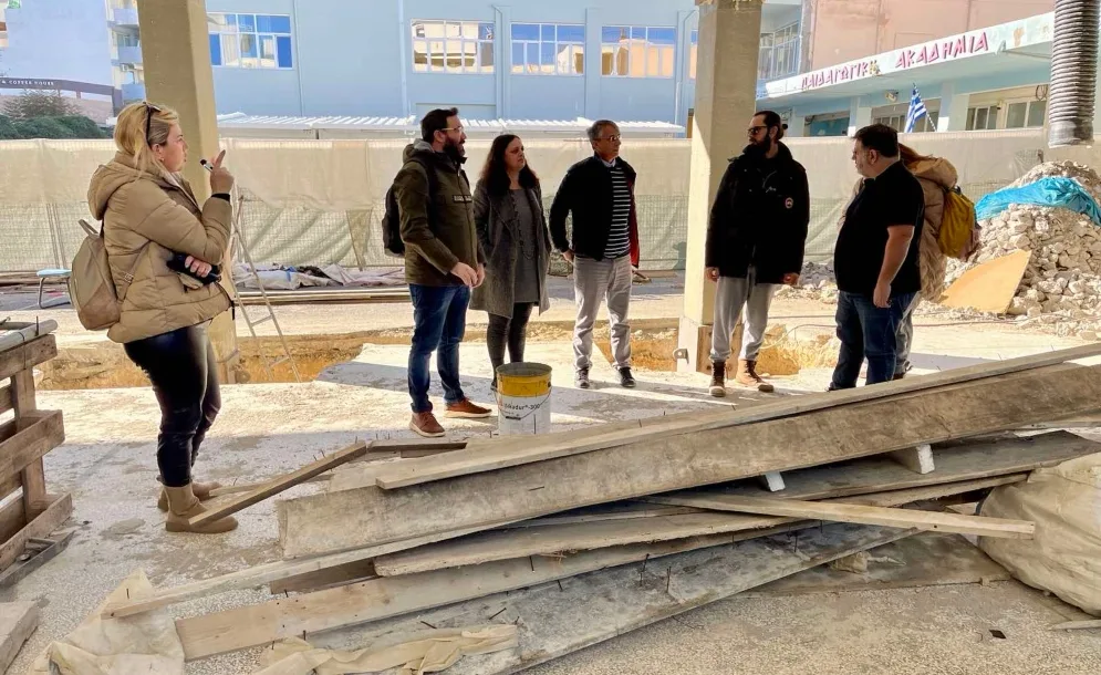 Συνάντηση για την πορεία των εργασιών στο σχολικό κτήριο της πρώην Παιδαγωγικής Ακαδημίας Ηρακλείου
