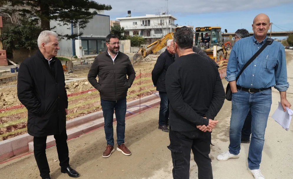 Στις εργασίες του Πάρκου Ερυθραίας ο Δήμαρχος Ηρακλείου