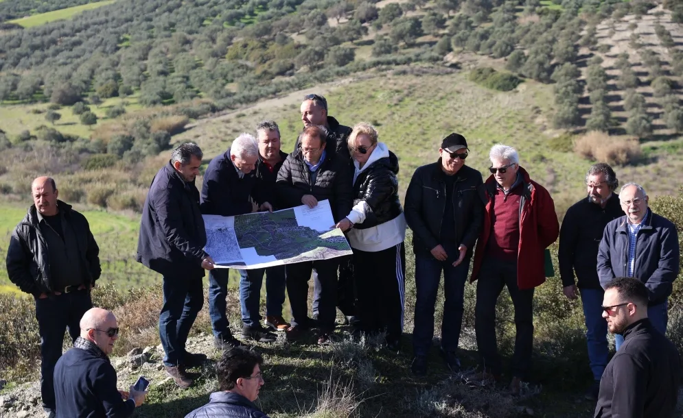 Στο χώρο που θα κατασκευαστεί το φράγμα Λαδούκου ο Δήμαρχος Ηρακλείου