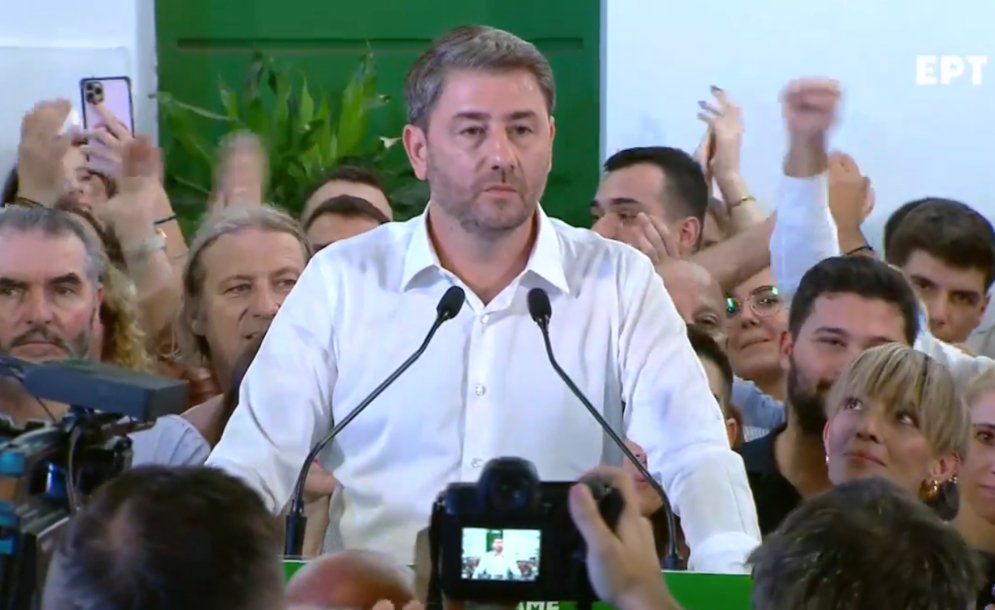 Ο επανεκλεγμένος πρόεδρος του ΠΑΣΟΚ Νίκος Ανδρουλάκης