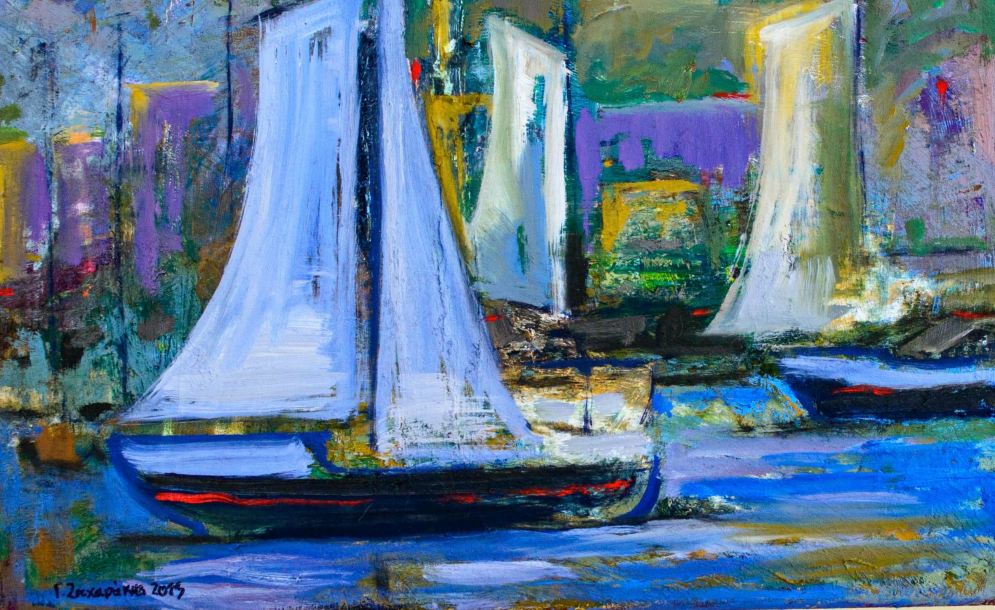 Η έκθεση ζωγραφικής «Γραμμές Πλόων και Ονείρων» του Γιάννη Ζαχαράκη στη Δημοτική Πινακοθήκη Ηρακλείου