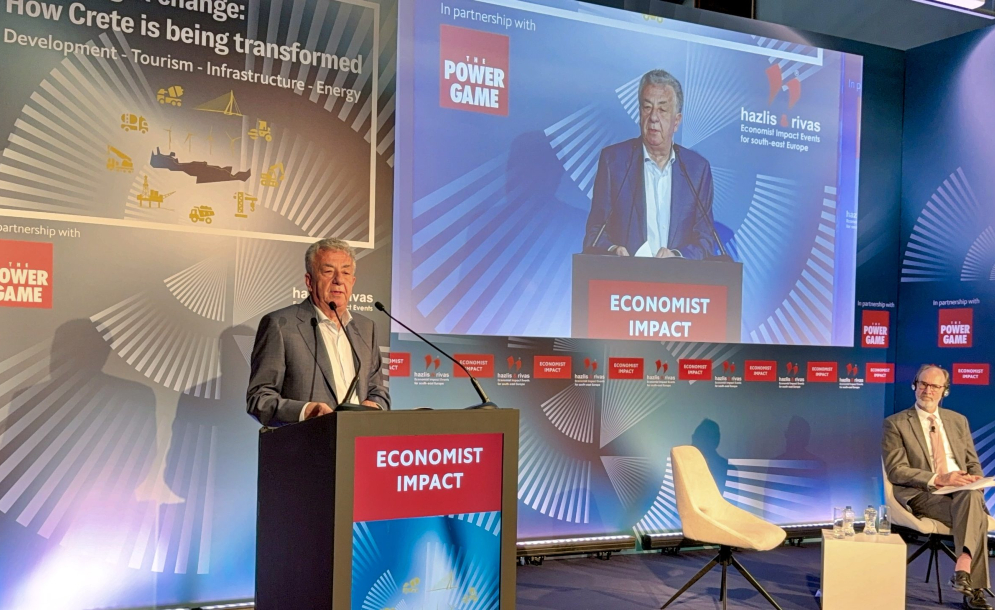Αρναουτάκης από το συνέδριο του Economist: «Χτίζουμε την Περιφέρεια του 2030 με πράσινο ψηφιακό και κοινωνικό πρόσημο»